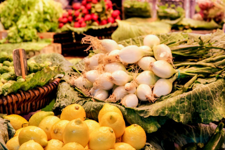Le marché de fruits et légumes de Douai. photo
