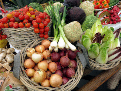 Le marché de fruits et légumes de Evreux. photo